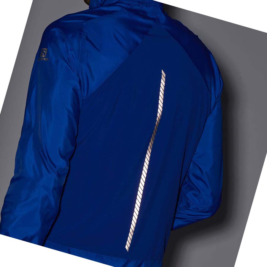 Chaquetas Salomon BONATTI CROSS WIND WINDBREAKERS Hombre Azules | MX 3265FDN